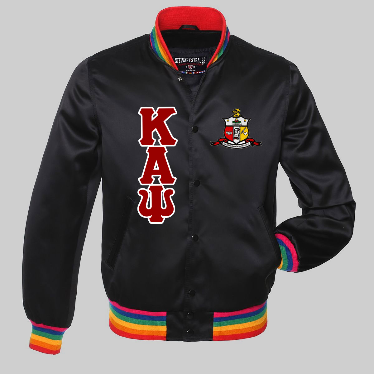 Kappa Alpha Psi Pride Satin Bomber Jacket - A2 Jackets
