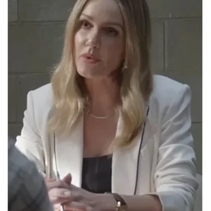 Laura Baker All American S04 White Suiting Blazer