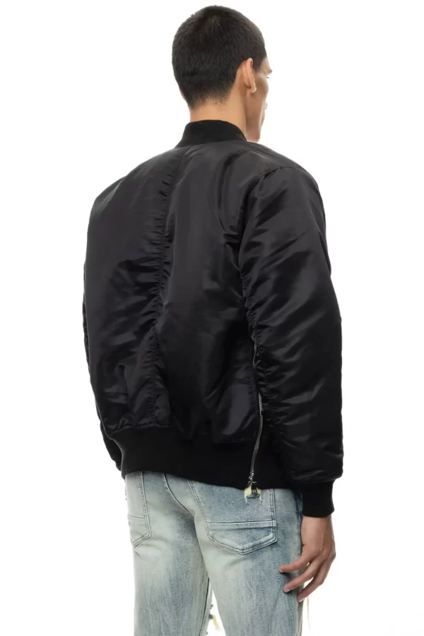 Men’s 20Fw Smoke Rise Black Bomber Jacket