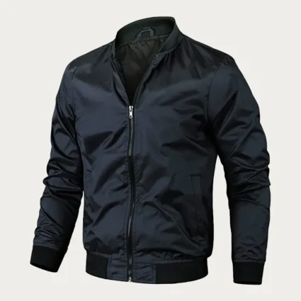 Mens Lightweight Satin Bomber Jacket