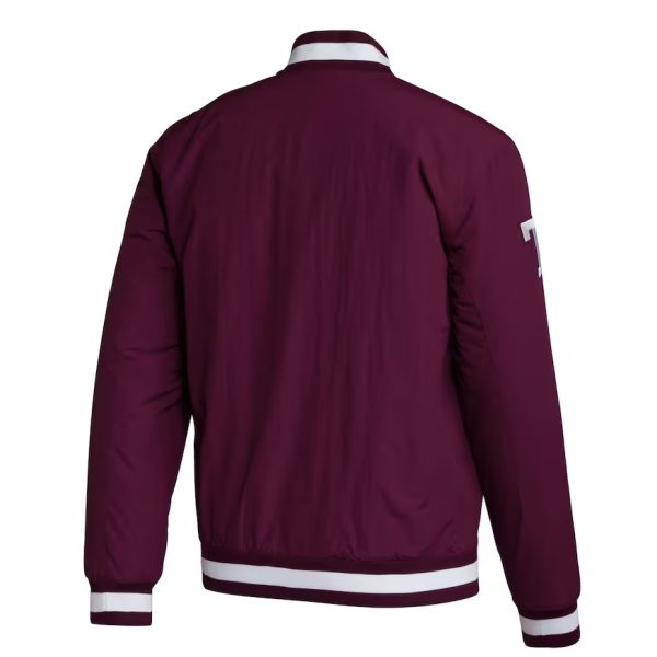 Men's adidas Maroon Texas A&M Aggies Full-Snap Jacket