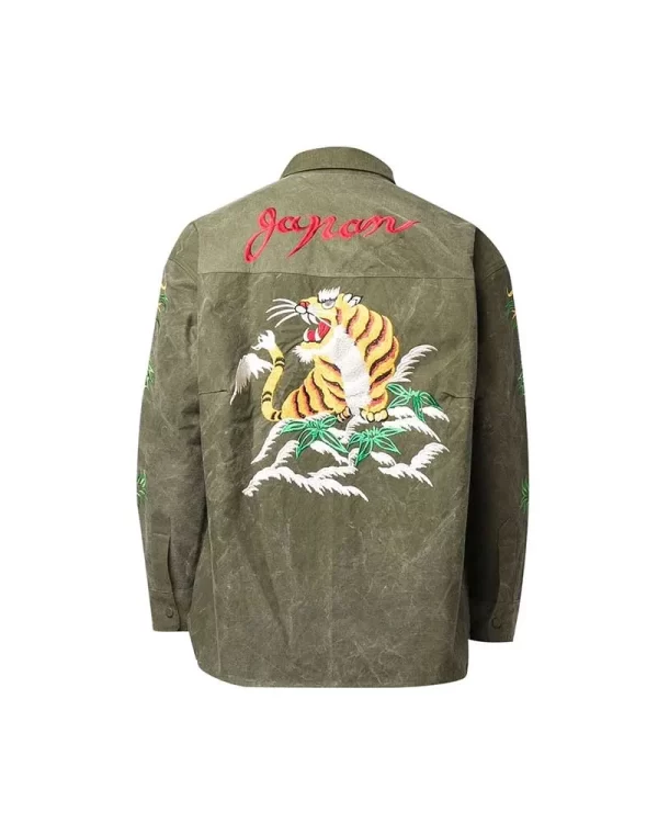 Movie Fast X 2023 Tej Parker Green Embroidered Jacket