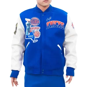 NY Knicks Home Town Wool Varsity Jacket