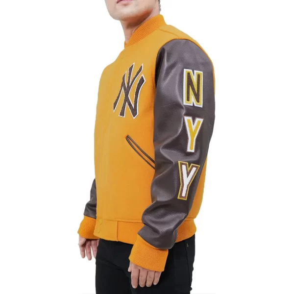 NY Yankees Logo Blended Varsity Jackets