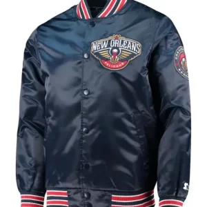 New Orleans Pelicans Varsity Satin Jacket