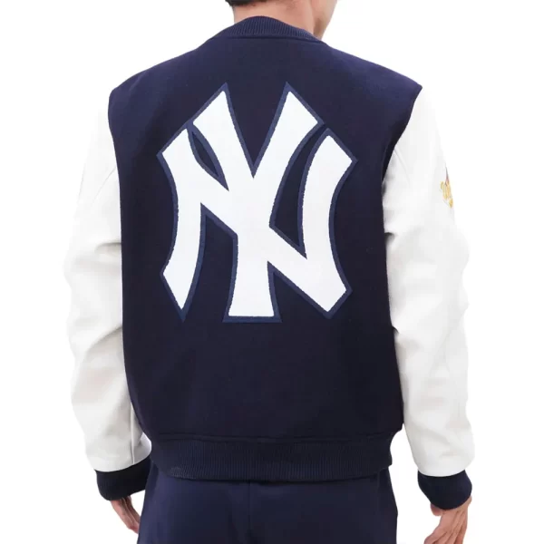 New York Yankees Home Town Varsity Wool & Leather Full-Snap Jacket