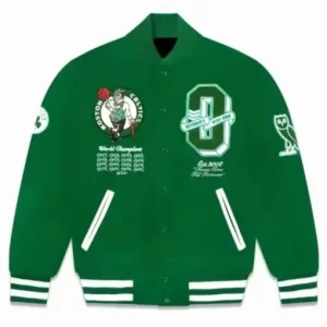 OVO Boston Celtics Green Varsity Jacket