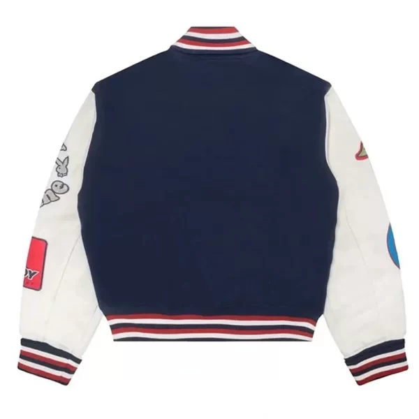 Playboy PacSun Championship Full-Snap Varsity Wool & Leather Jacket