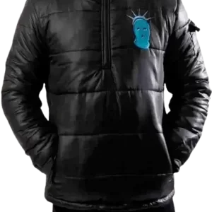 Ski Mask Logo Puffer Black Jacket