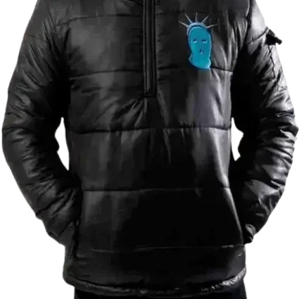 Ski Mask Logo Puffer Black Jacket