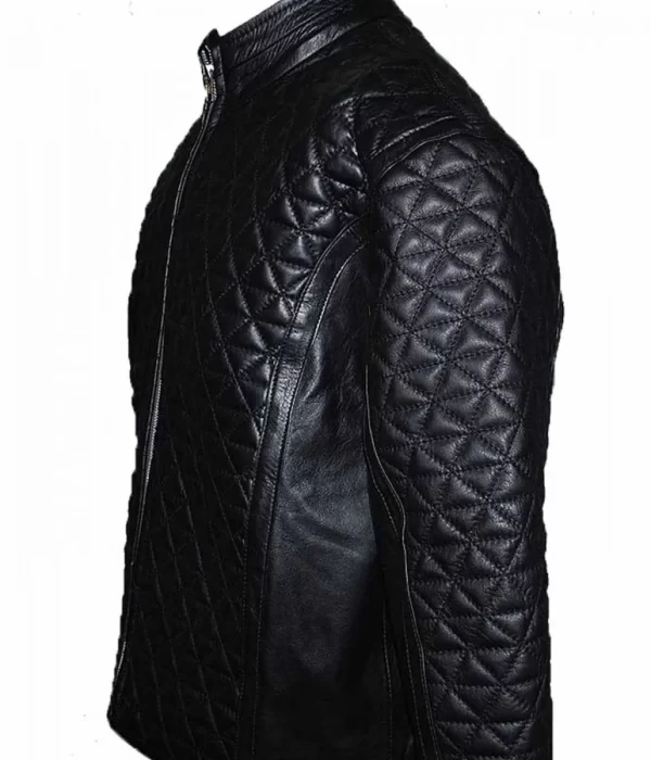 Alexander Skarsgard True Blood Quilted Leather Jacket