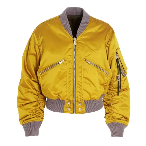 All American GeffriMaya Gold Bomber Jacket