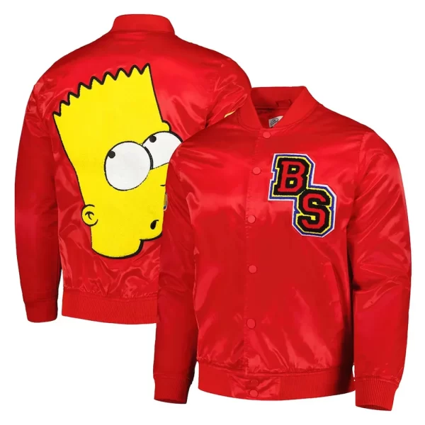 Bart Simpson Bomber Red Jackets