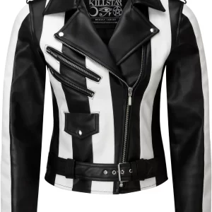 Beetlejuice Biker Leather Jacket