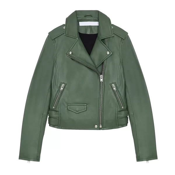 Big Sky S03 Katheryn Winnick Green Leather Jacket