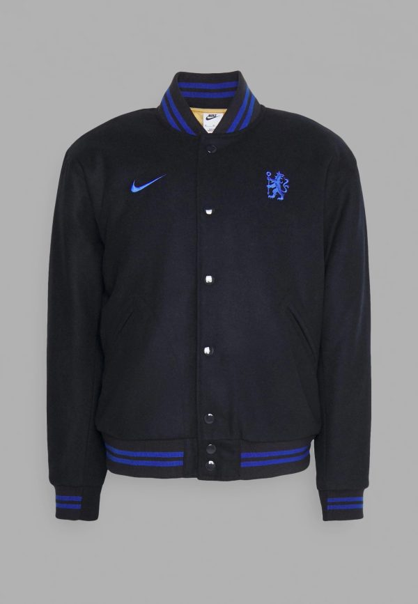 Chelsea F.C. Nike Men's Football Varsity Jacket in Navy