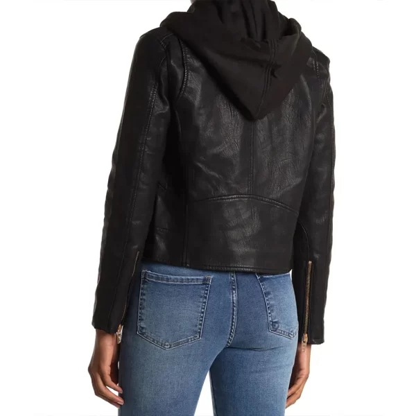 Christina Hall Christina in the Country Leather Hooded Jacket