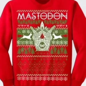 Christmas Mastodon Red Sweater