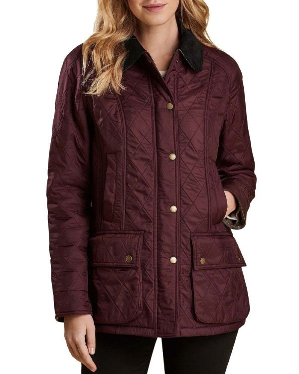 Class of 09 Vivian Mcmann Maroon Quilted Jacket