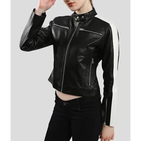 Corinne Fox Beat Shazam Season 5 Black Leather Jacket