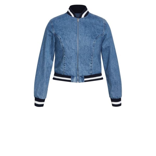 Cruel Summer Sadie Stanley Denim Bomber Jacket