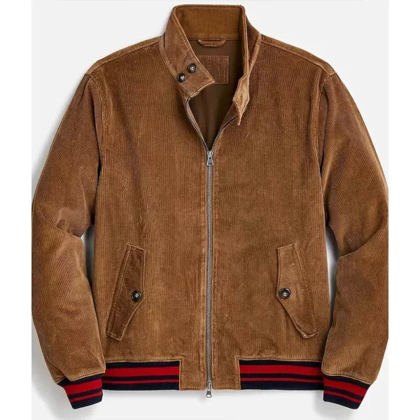 Damson Idris Snowfall Corduroy Varsity Jacket