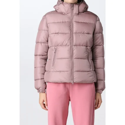 Ellen Pompeo Greys Anatomy Gray Puffer Jacket