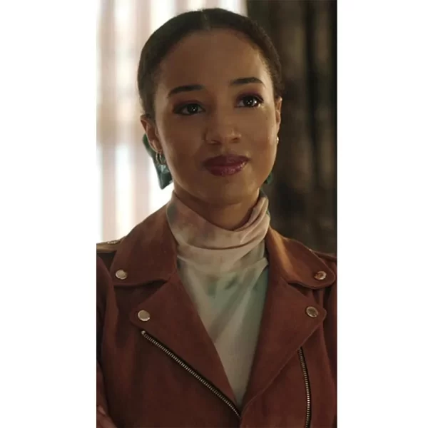 Erinn Westbrook Riverdale Season 6 Tabitha Tate Suede Leather Jacket