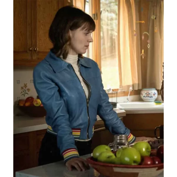 Evil S02 Katja Herbers Leather Blue Jacket