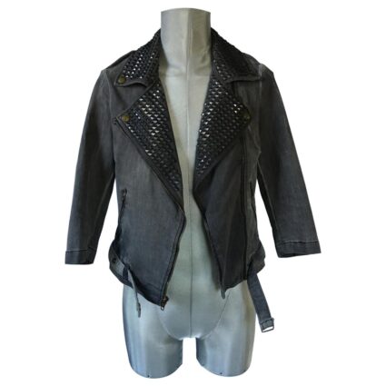 Gossip Girl Season 3 Taylor Momsen Gray Denim Jacket