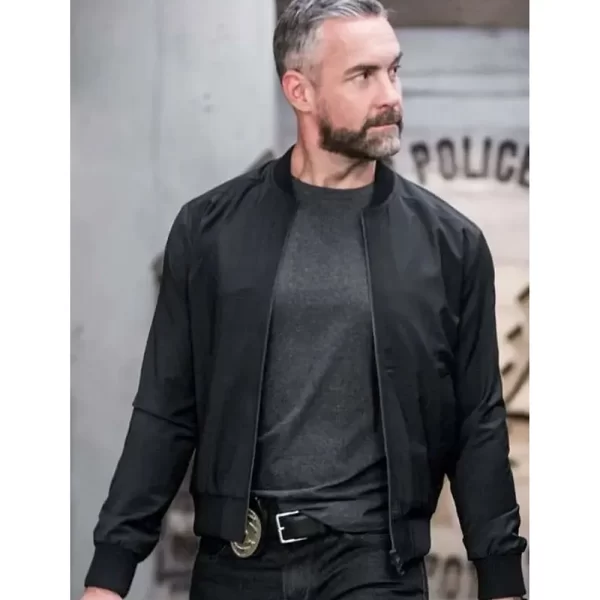 Jay Harrington S.W.A.T. S06 David Kay Black Bomber Jacket