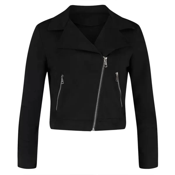 Law & Order SVU Mariska Hargitay Black Suede Jacket