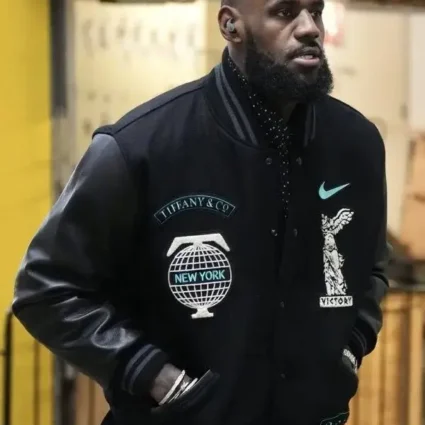 Lebron James Varsity Black Bomber Jacket