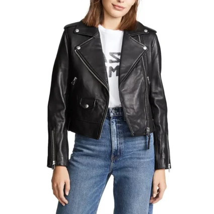 Legends of Tomorrow S06 Ashe Tala Black Leather Jacket