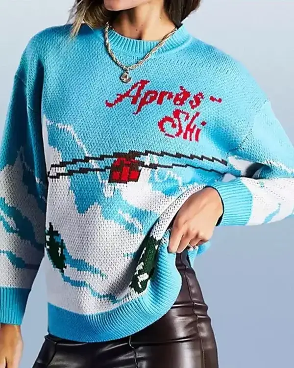 Lindsay Lohan Falling For Christmas Fleece Cardigan