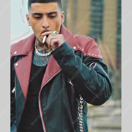 Love Like This Zayn Malik Black & Red Leather Jacket