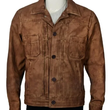 Luke Grimes Yellowstone Brown Leather Jacket