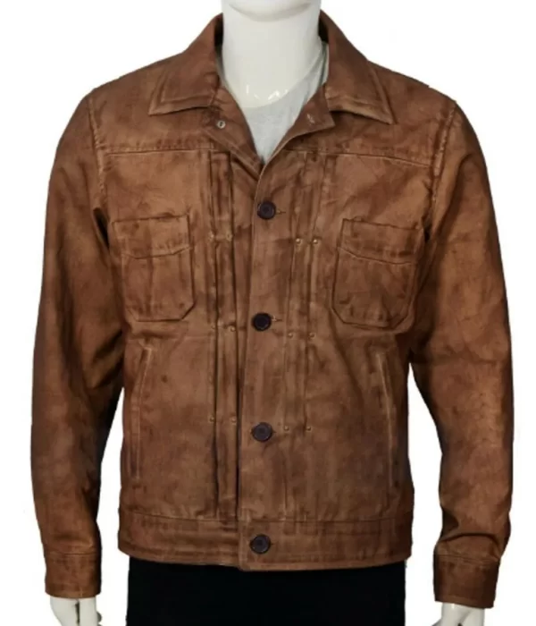 Luke Grimes Yellowstone Brown Leather Jacket