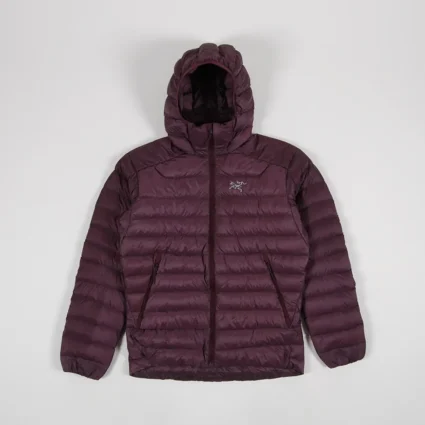 Men’s Burgundy Puffer Zip Jacket