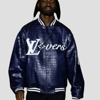 Mens Louis Vuitton Vers 2024 Blue Jacket