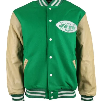 New York Jets Wool and Leather Jacket