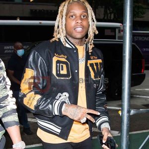 Rapper Lil Durk Varsity Black Jacket