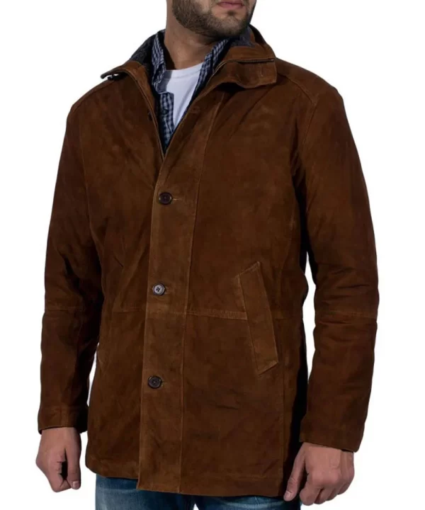 Robert Taylor Sheriff Longmire Suede leather Coat