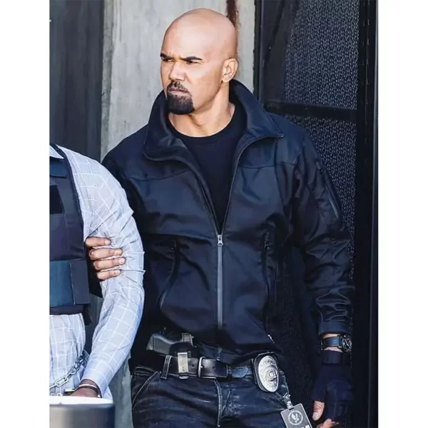 S.W.A.T. Season 6 Shemar Moore Blue Cotton Jacket