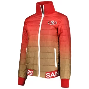 San Francisco 49ers Gold Puffer Jacket