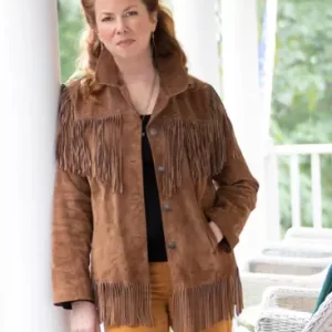 Siobhan Fallon Hogan A Mother’s Fury 2022 Suede Leather Jacket