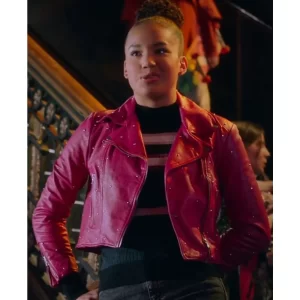 Sofia Wylie High School Musical Pink Leather Jacket