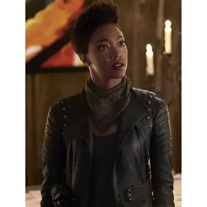 Sonequa Martin Green Star Trek Discovery Black Leather Jacket