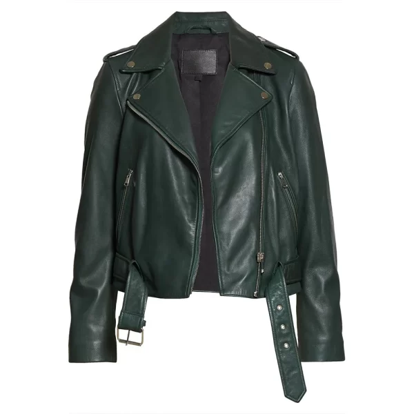 Tacoma FD Hassie Harrison Leather Green Jacket