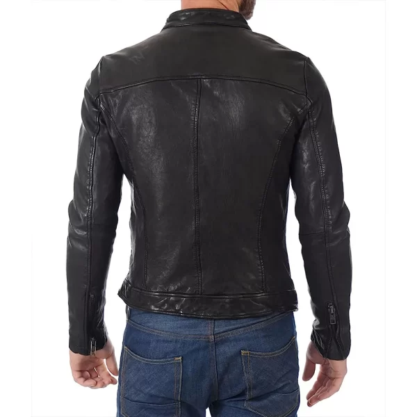 Ted Lasso Season 3 Roy Kent Black Biker Leather Jacket